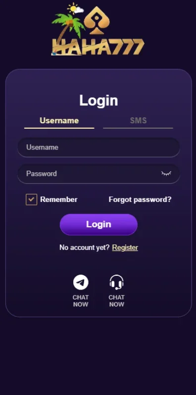 Haha777 Register